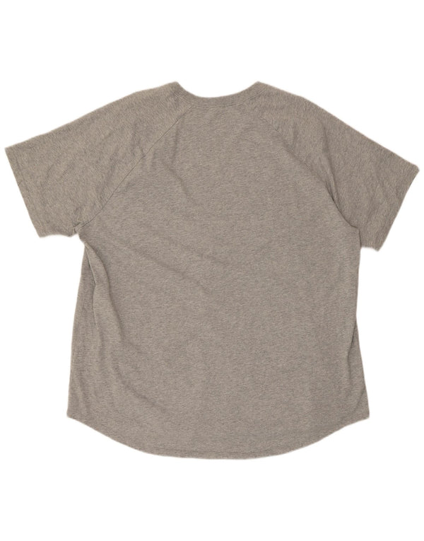 Nike Herren Kurzarm-T-Shirt mit normaler Grafik, 2XL, graue Baumwolle