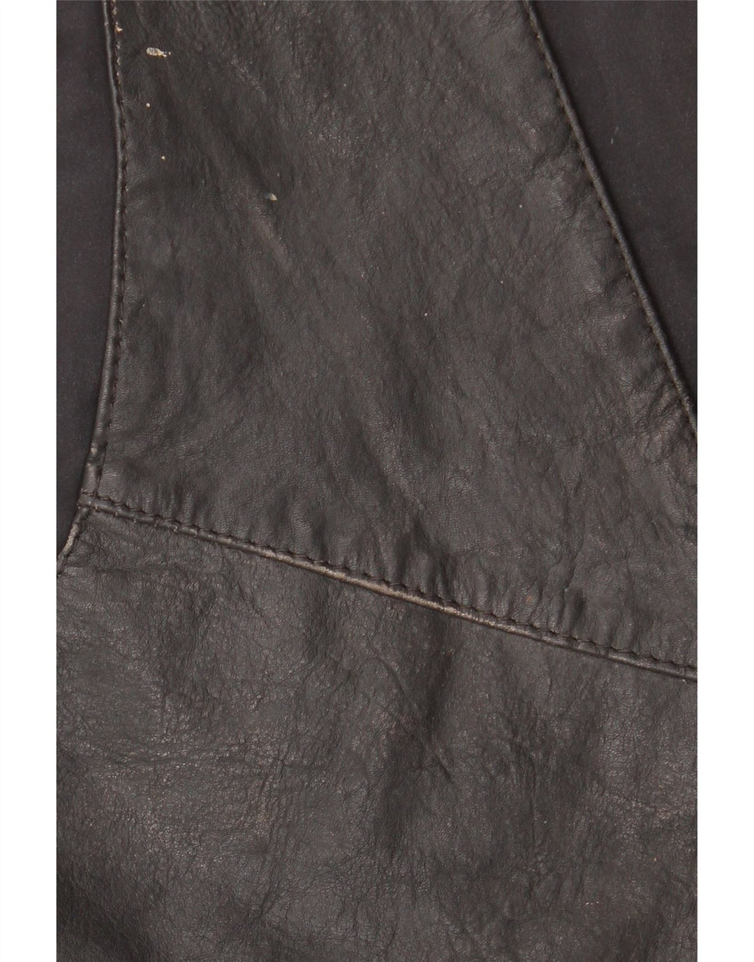 Vintage Herren Lederweste Groß Schwarz