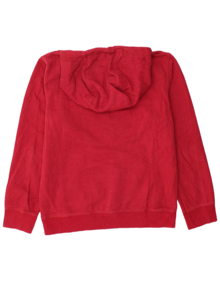 Crew Clothing Herren-Kapuzenpullover aus mittelroter Baumwolle