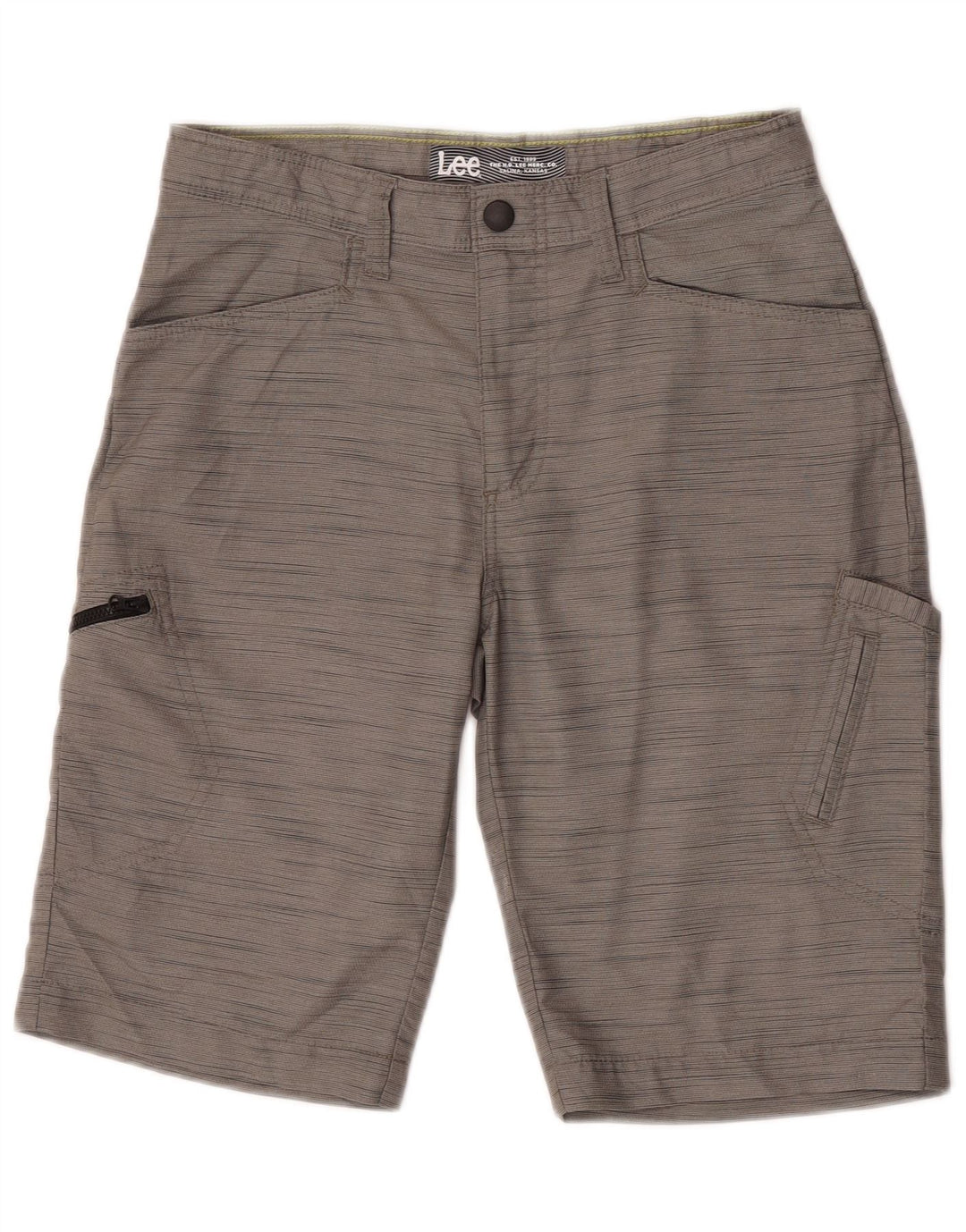 Lee Cargo-Shorts für Jungen, 11–12 Jahre, W27, grau meliertes Polyester