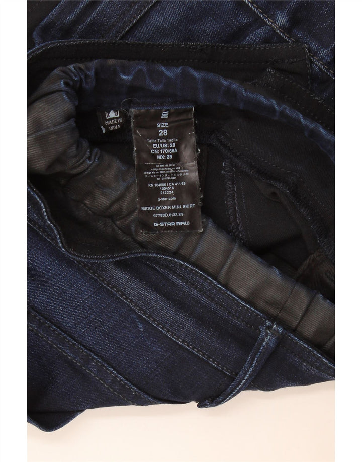 G-Star Damen Mini-Jeansrock W28 Mittelmarineblau