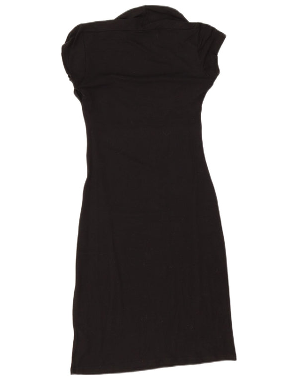 Zara Damen, figurbetontes Kleid, Größe S, Schwarz, Viskose