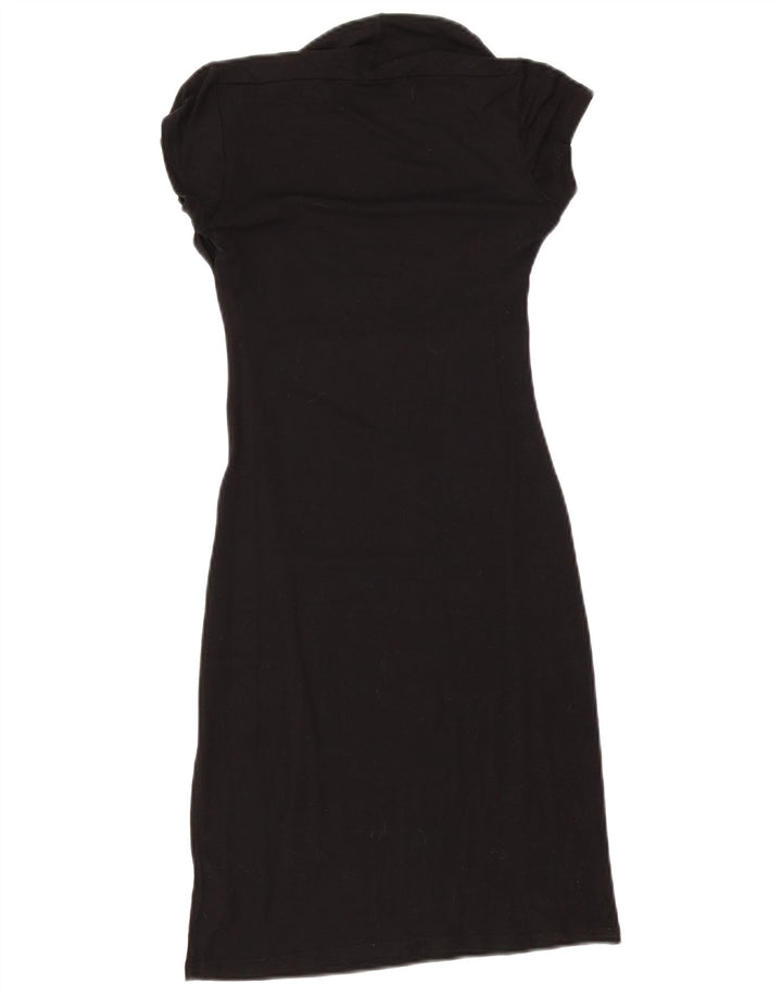 Zara Damen, figurbetontes Kleid, Größe S, Schwarz, Viskose