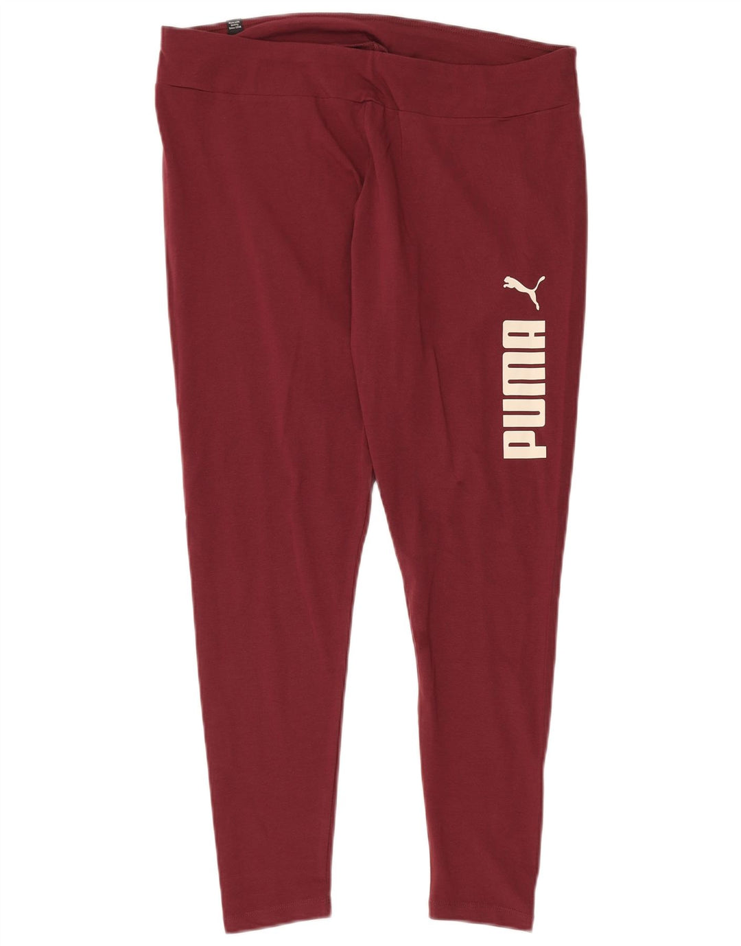 PUMA Damen Graphic Leggings UK 18 XL Burgund Baumwolle
