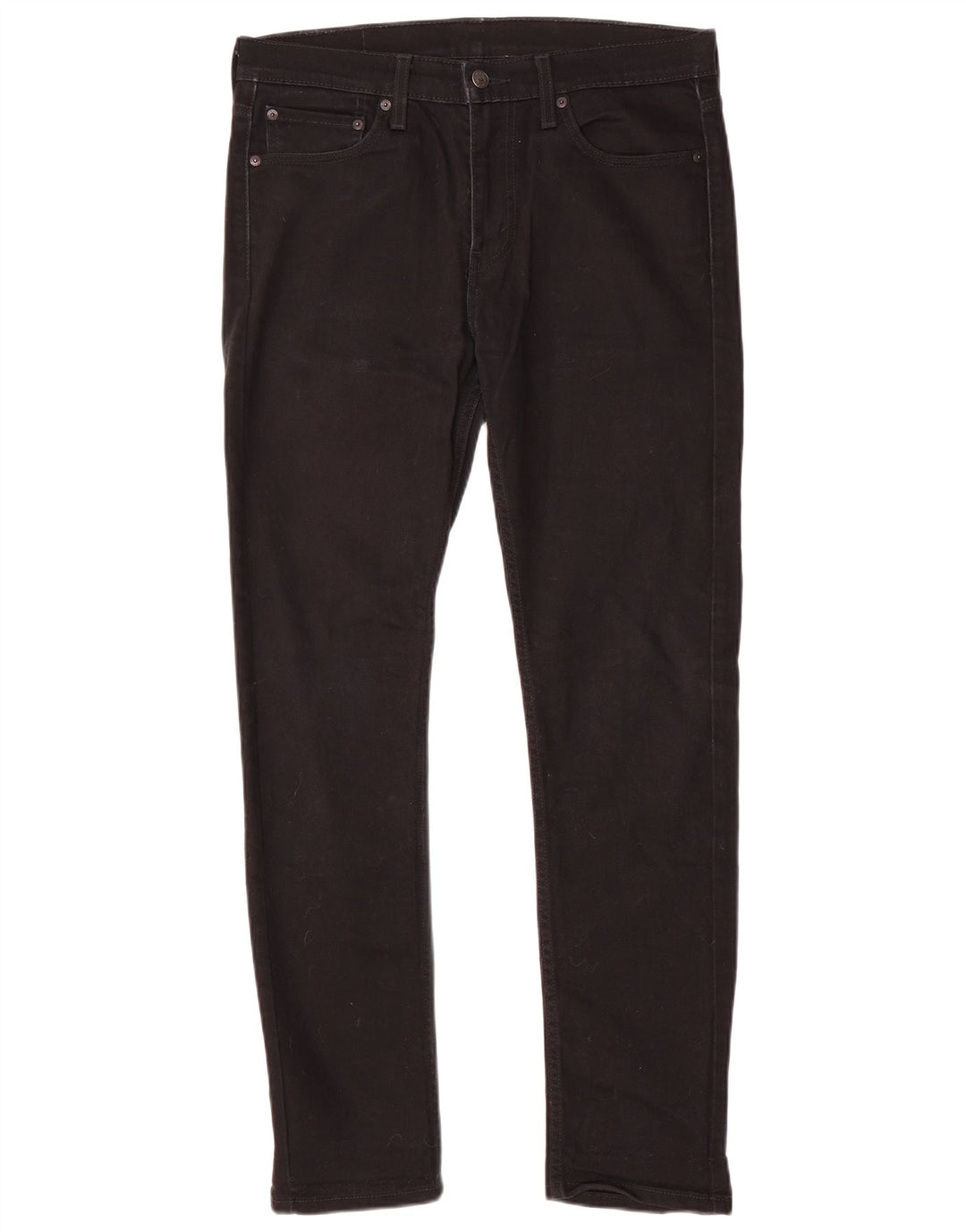 Levi's Herren Slim Jeans W32 L32 Schwarze Baumwolle