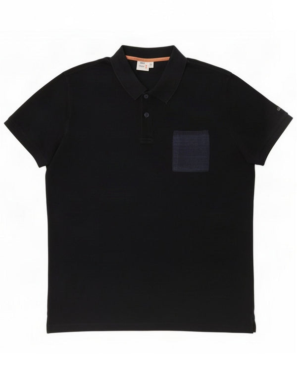 Slam Mens Polo Shirt XL Black Cotton