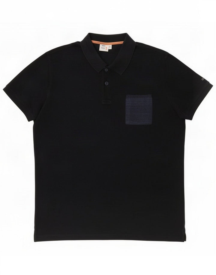 Slam Herren Poloshirt XL Schwarz Baumwolle