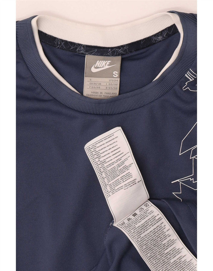 Nike Mens Graphic Vest Top UK 36/38 Small Blaues geometrisches Polyester