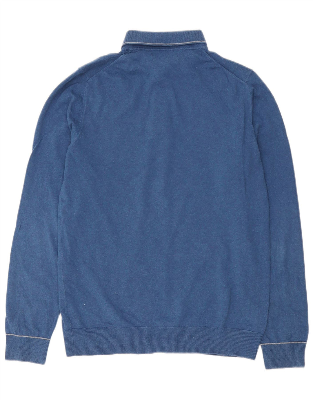 Marks & Spencer Herren-Pullover mit Rollkragen, Größe S, Baumwolle, Blau