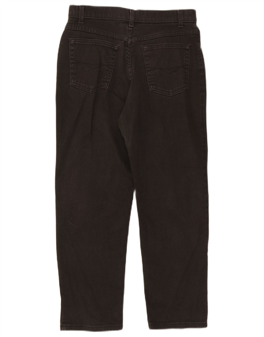 Marks & Spencer Damen Crop Straight Jeans UK 12 Medium W28 L25 Schwarz