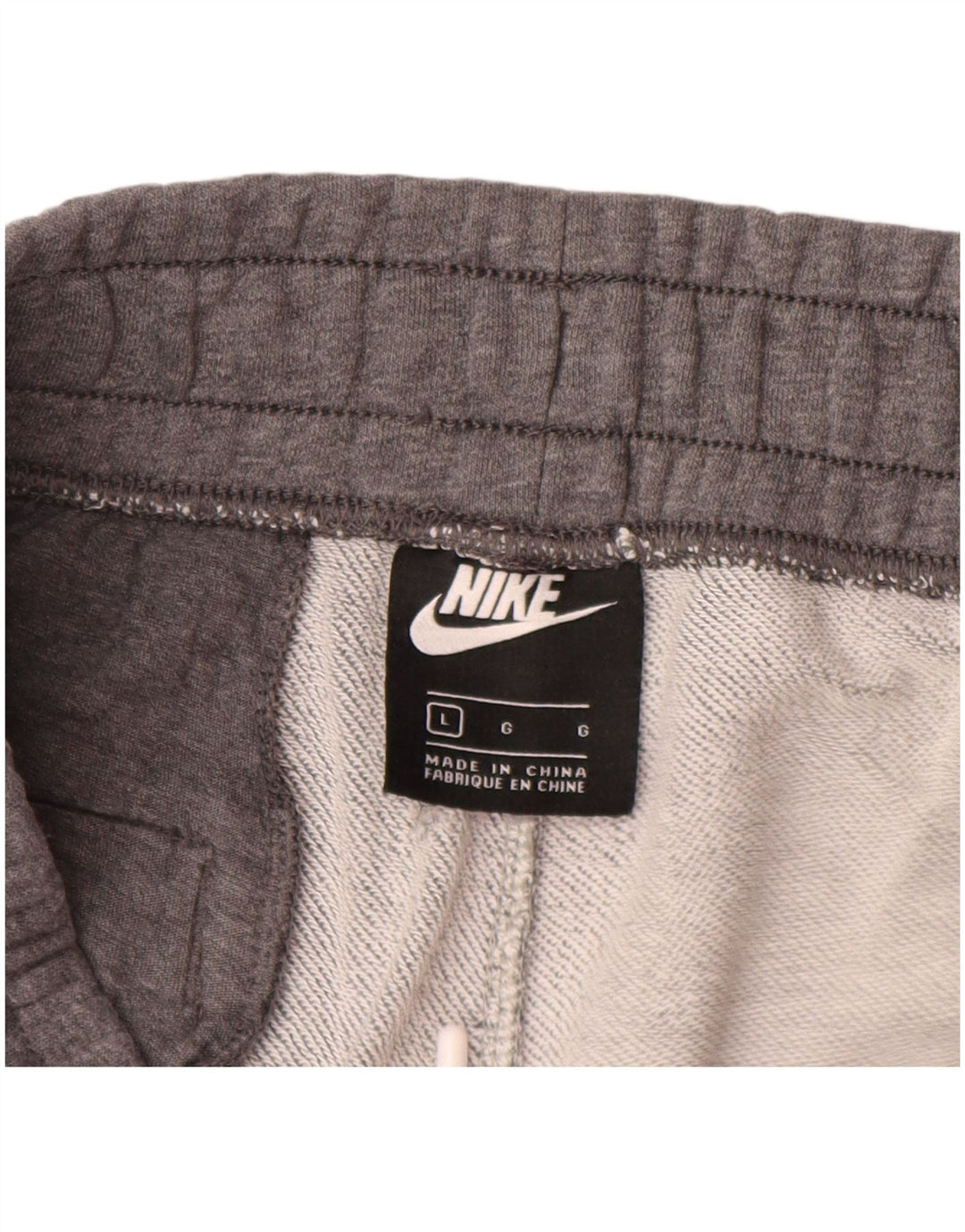 NIKE Herren-Sportshorts, groß, graue Colourblock-Baumwolle