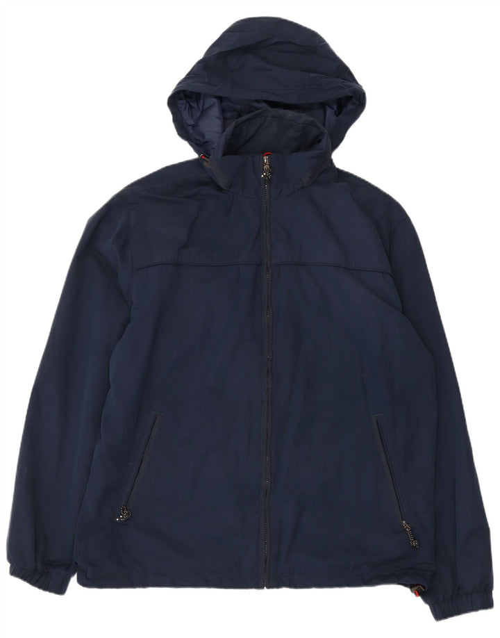 Farah Herren-Regenjacke mit Kapuze, Größe 40, Marineblau
