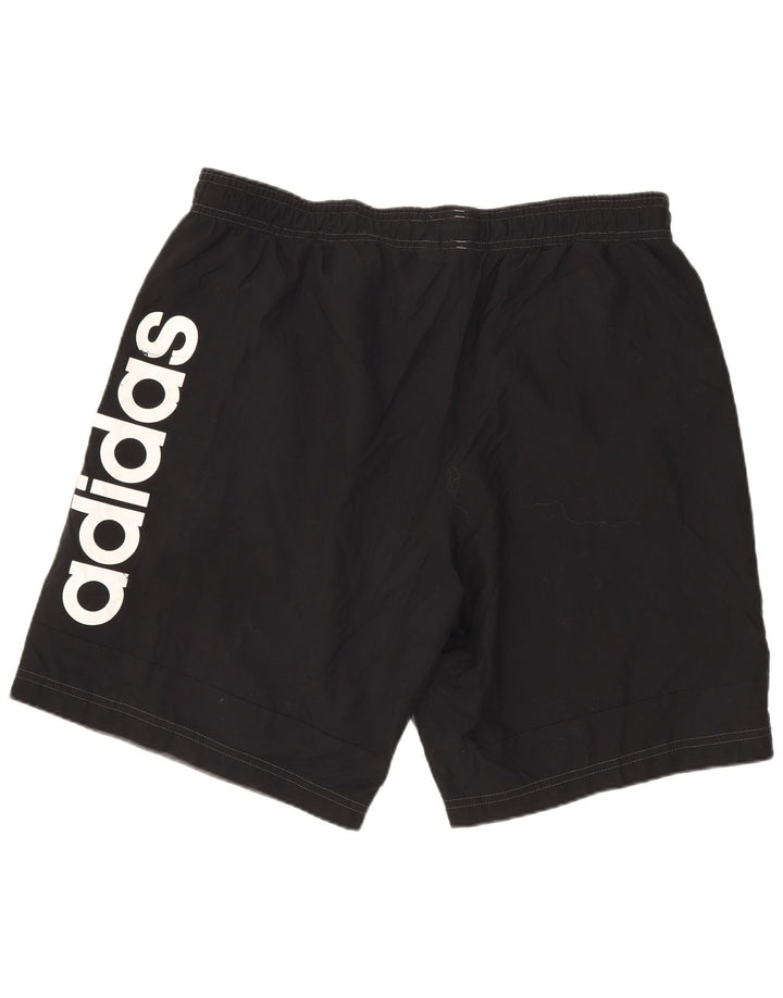 ADIDAS Herren Grafik-Sportshorts, groß, graues Farbblock-Polyester