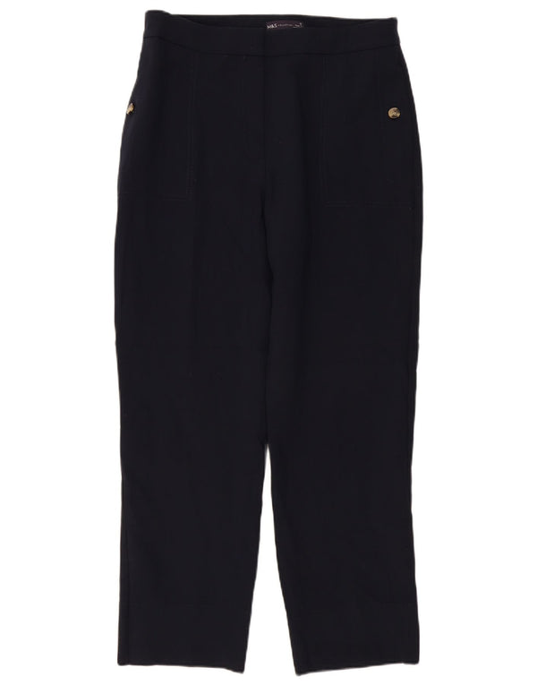 Marks & Spencer Damen Chinohose UK 12 M W32 L27 Marineblau