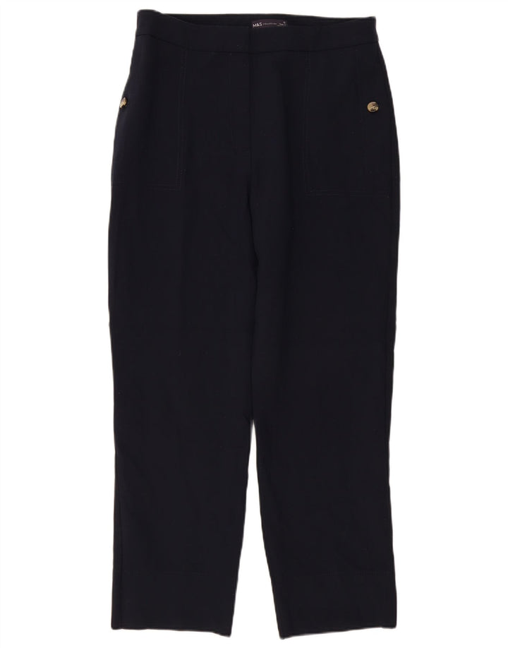 Marks & Spencer Damen Chinohose UK 12 M W32 L27 Marineblau