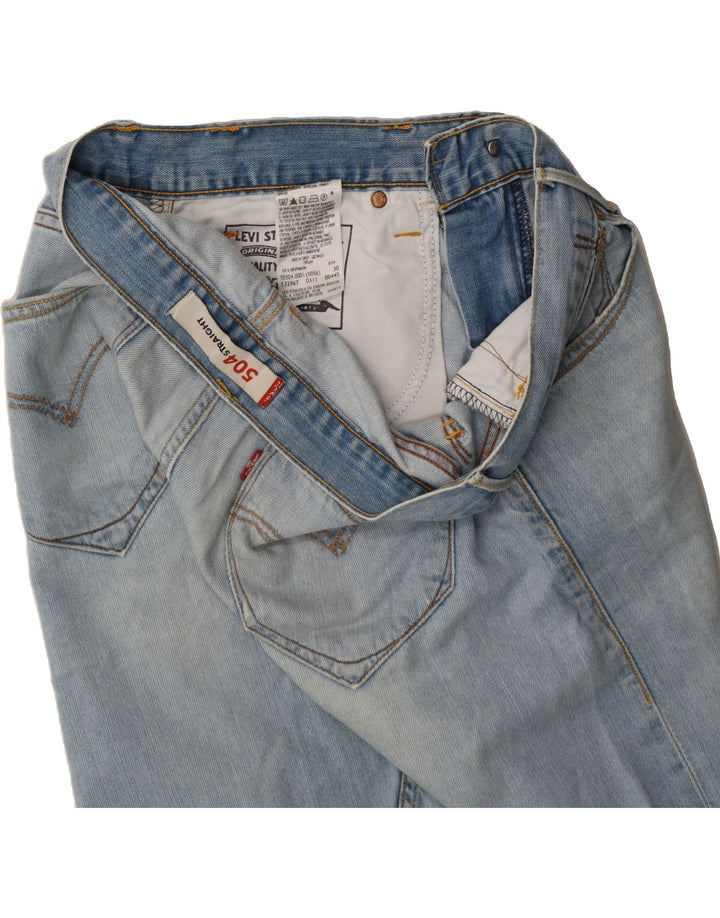 LEVI'S Mens 504 Denim Shorts W30 Medium Blue Cotton Vintage Levi's and Second-Hand Levi's from Messina Hembry 