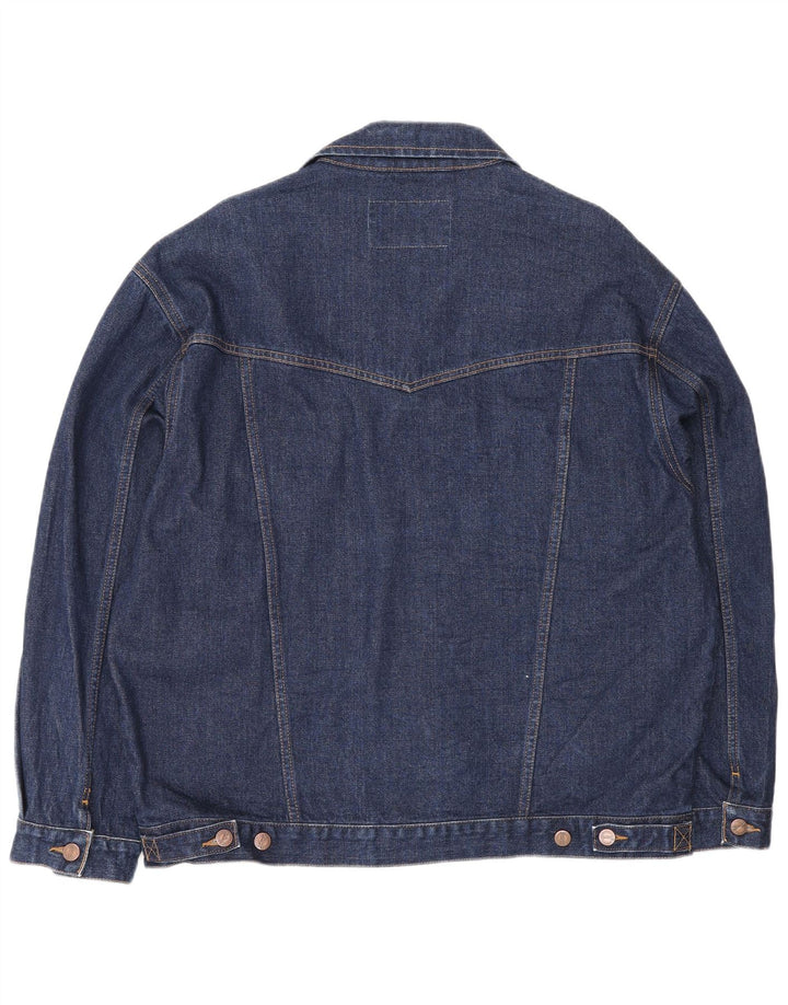 Wrangler Herren Jeansjacke UK 44 2XL Blaue Baumwolle