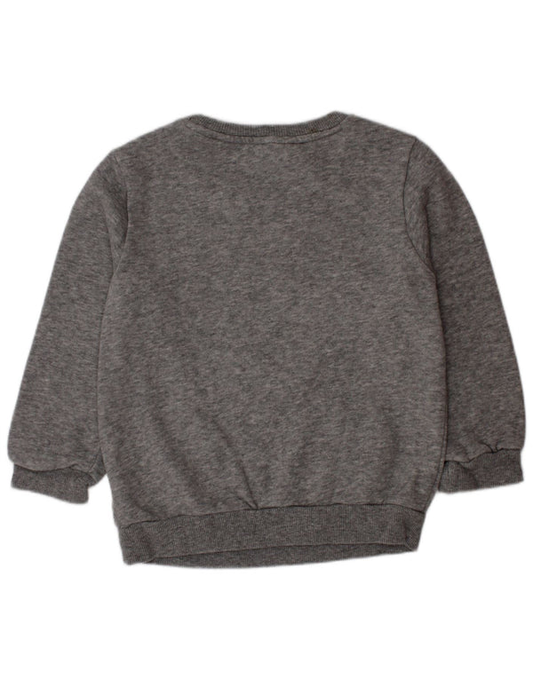 Adidas Jungen Grafik-Sweatshirt-Pullover, 3–4 Jahre, grau gefleckte Baumwolle