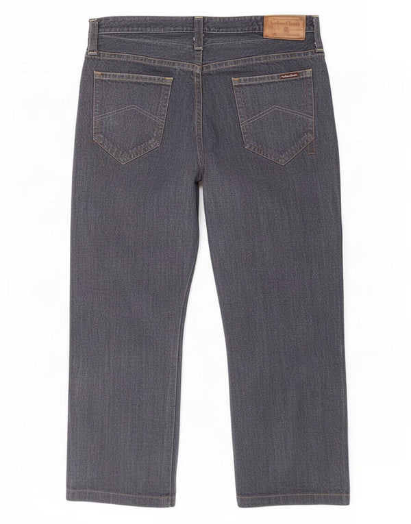 Marlboro Classics Mens Cropped Jeans W40 L25 Navy Blue Cotton