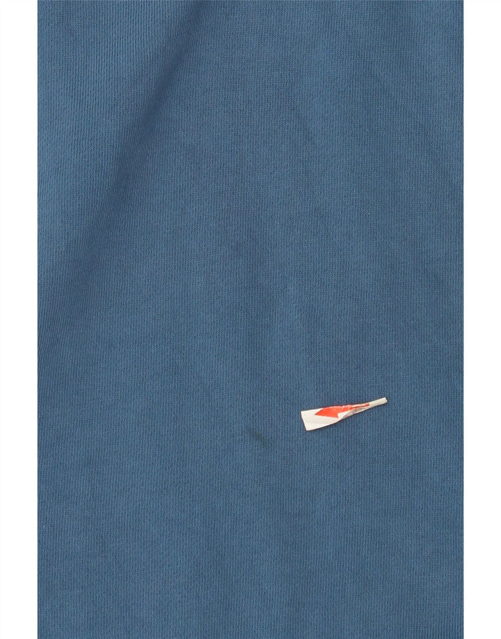 Saltrock Herren-Sweatshirt mit Reißverschluss am Hals, groß, aus blauer Baumwolle