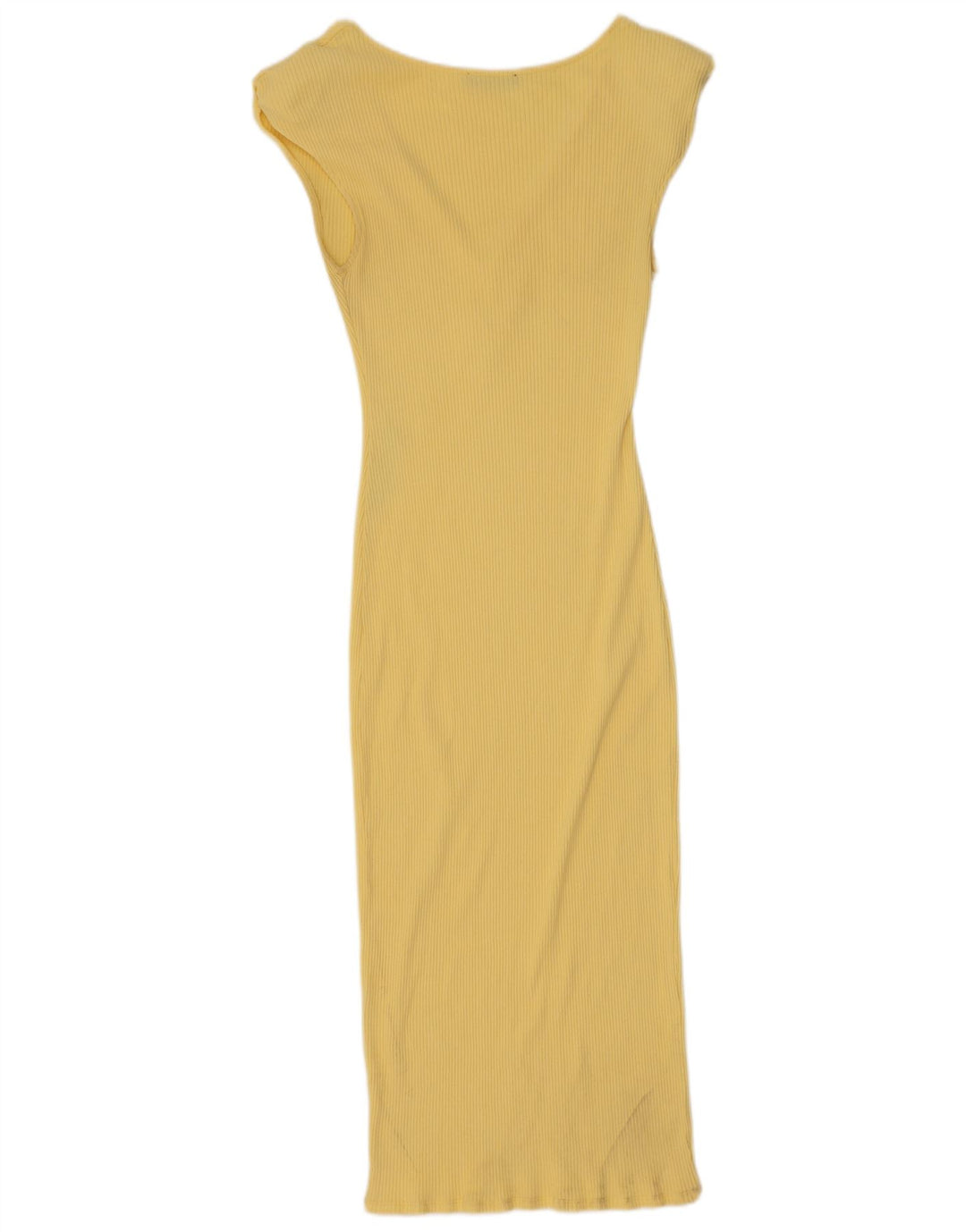 Zara Damen Maxikleid UK 12 Mittelgelb