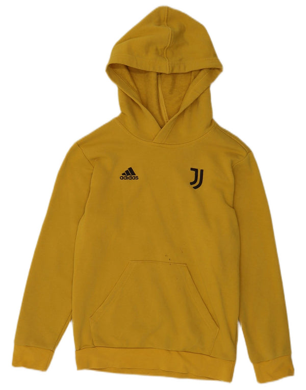 Adidas Juventus Graphic Hoodie für Jungen, 11–12 Jahre, gelbe Baumwolle