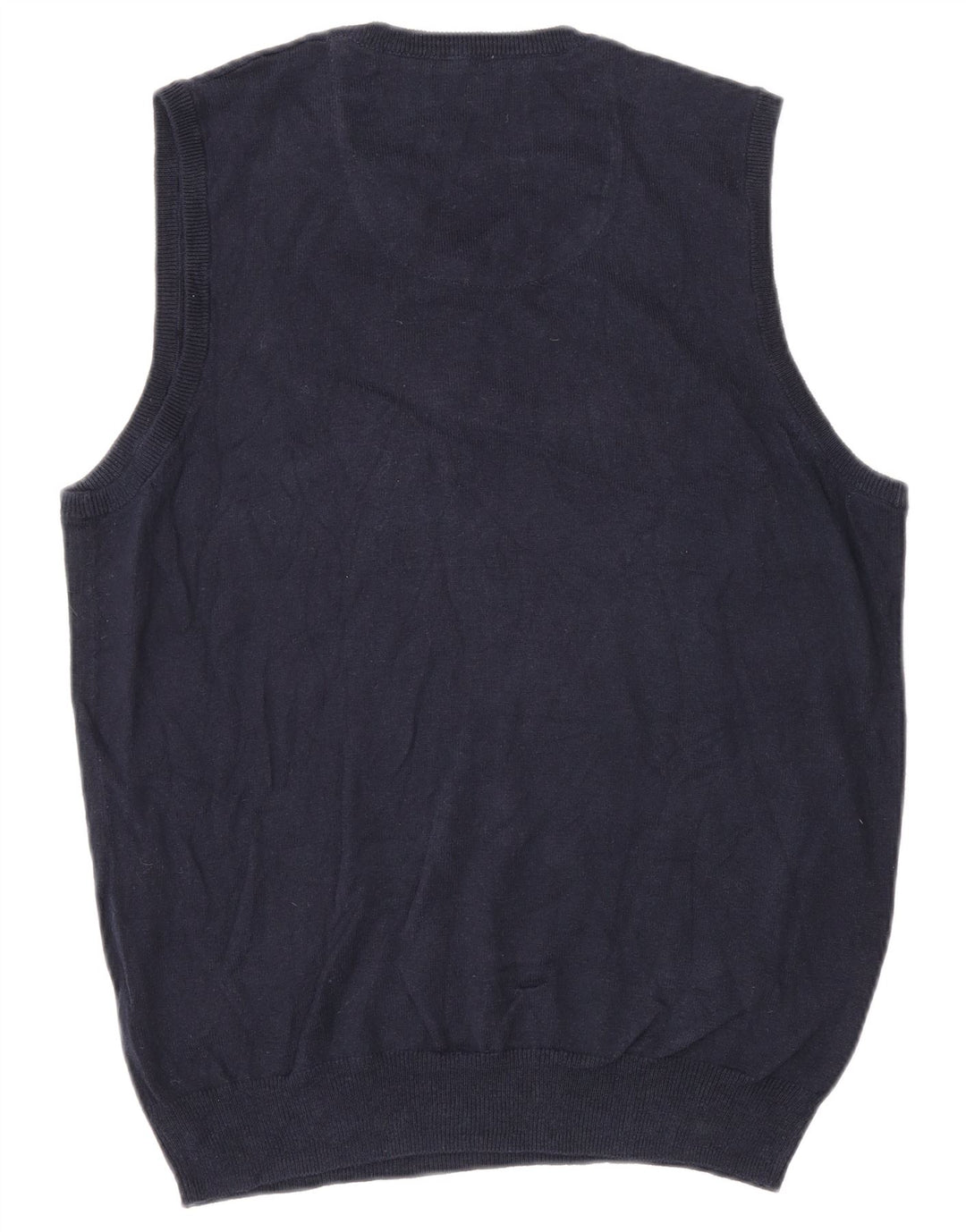 Vintage Herren Weste Tank Top Kleine marineblaue Baumwolle