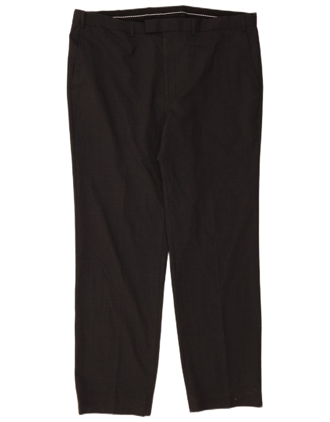 Marks & Spencer Herren-Anzughose in normaler Passform, W42, L33, graue Wolle