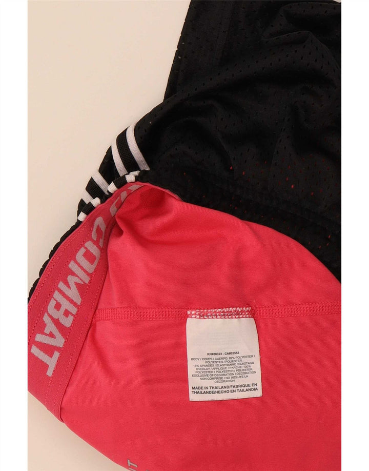 Nike Damen Dri Fit Sport Shorts UK 14 Large Schwarz Polyester