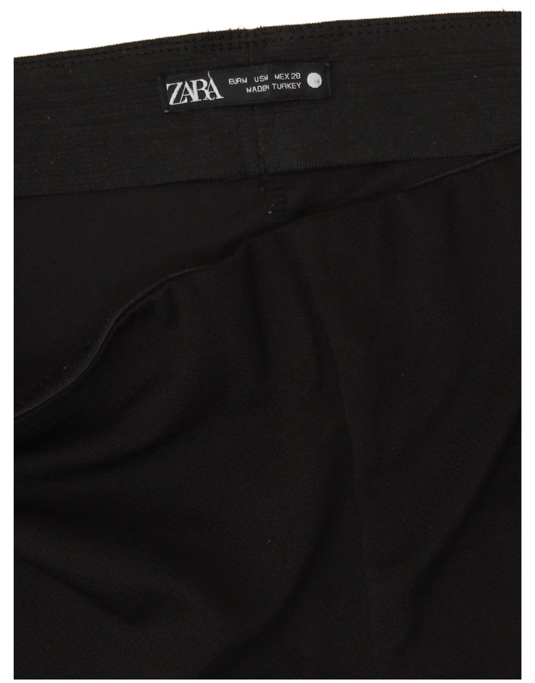 Zara Damen Bootcut Freizeithose Medium W28 L28 Schwarz Polyester