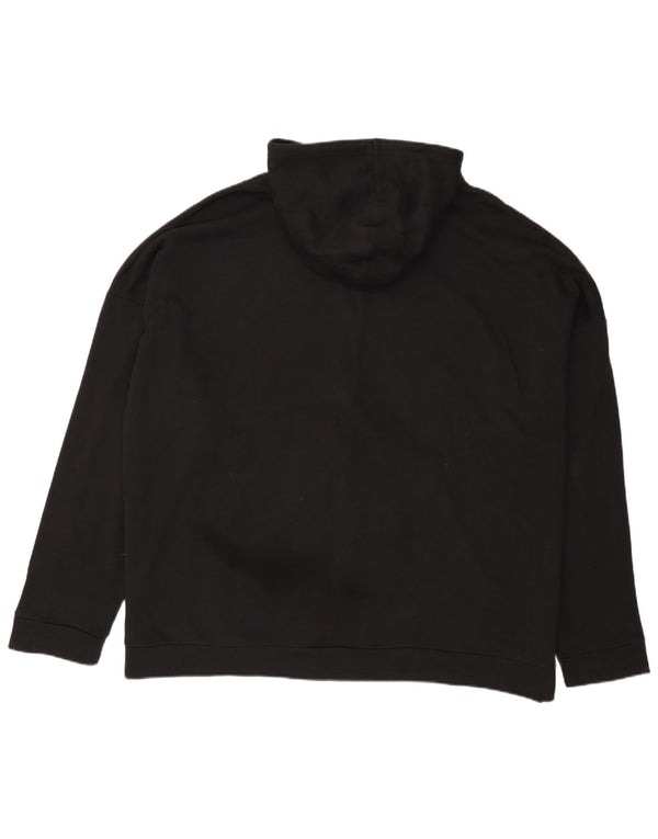 Reebok Herren Zip Hoodie Pullover 3XL Schwarz Baumwolle