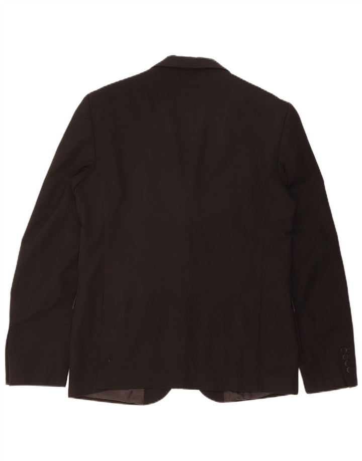 Zara Herren-Blazer mit 2 Knöpfen, EU 50, mittelschwarz, Polyester