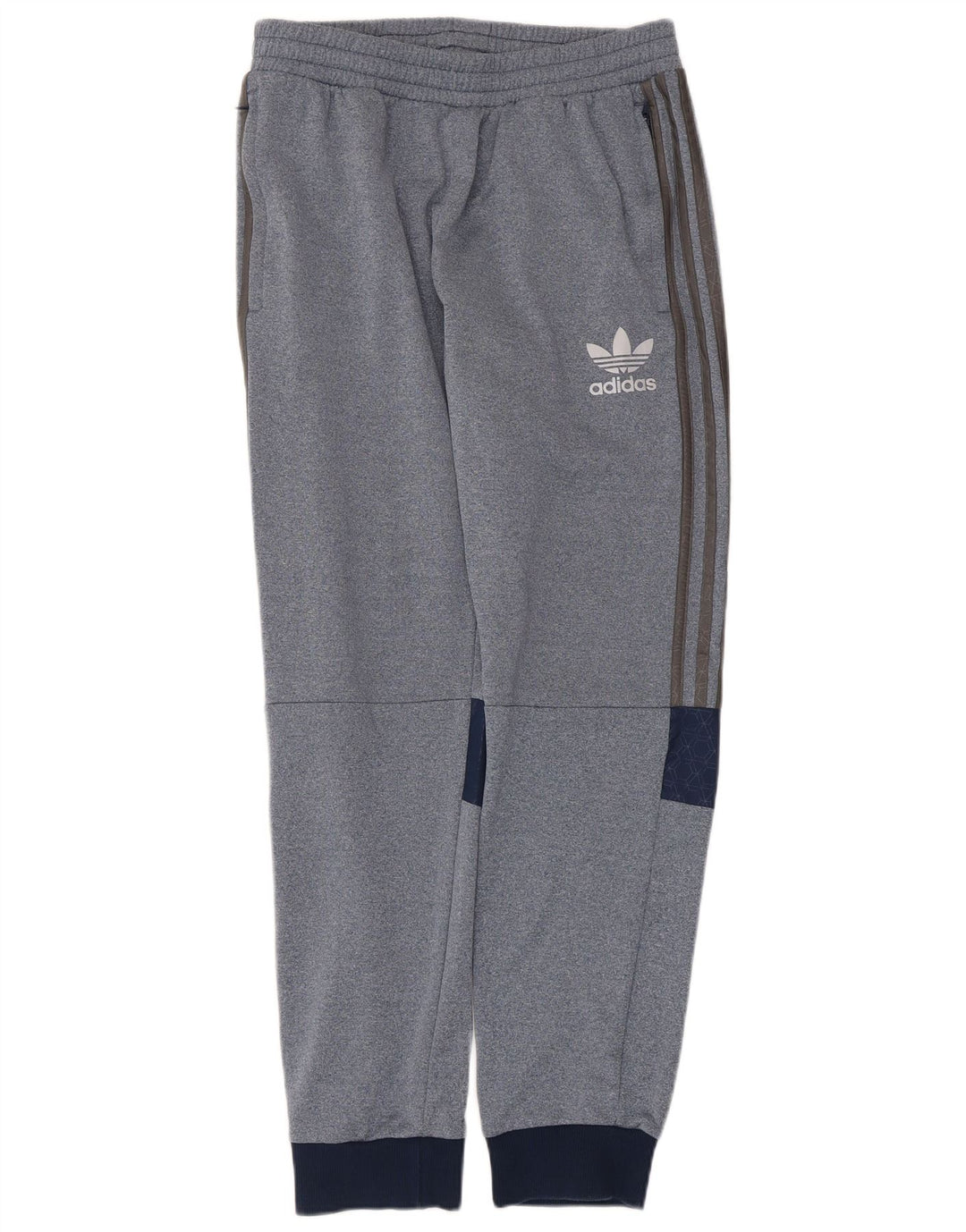 Adidas Herren-Trainingshose, Jogginghose, Mittelblau, Farbblock-Polyester