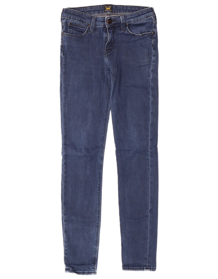 Lee Damen Scarlett Skinny Jeans W27 L29 Blaue Baumwolle
