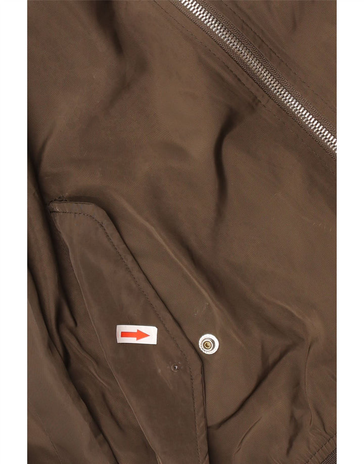 ZARA Herren Bomberjacke UK 38 Mittelbraunes Polyester