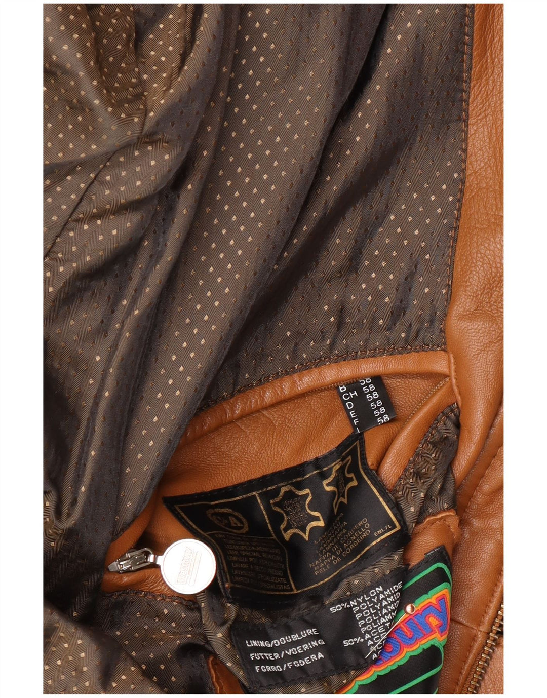 WESTBURY Herren Lederjacke EU 58 2XL Braunes Leder