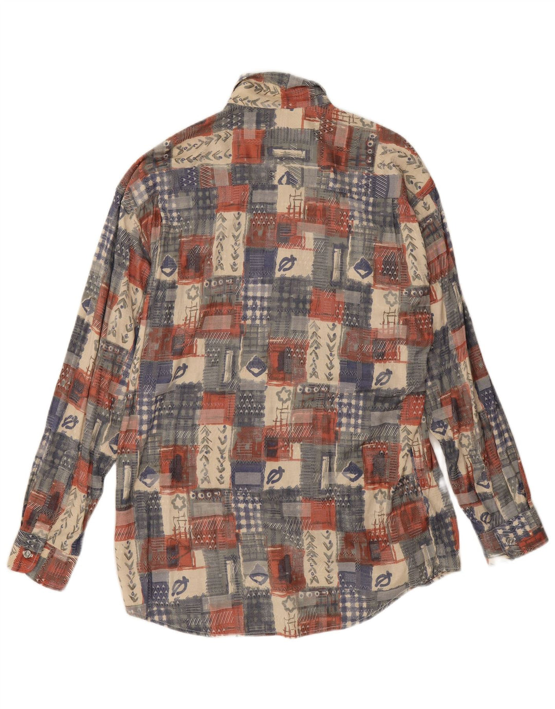Canda Herrenhemd, Größe 41/42, 16 1/2, groß, mehrfarbig, Patchwork-Viskose