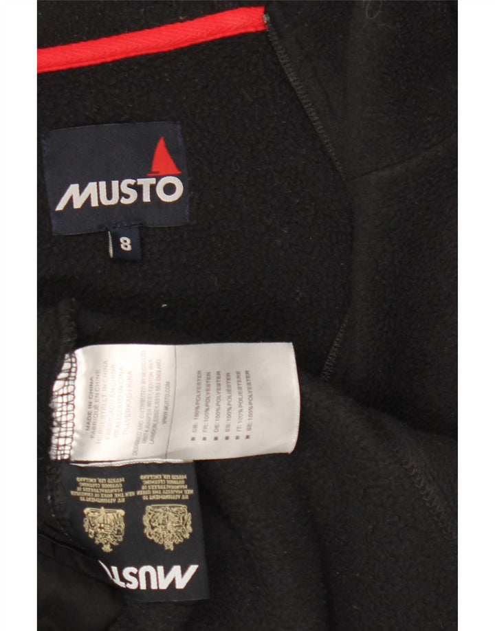 Musto Damen Polartec Kapuzen-Fleecejacke UK 8 Small Schwarz Polyester