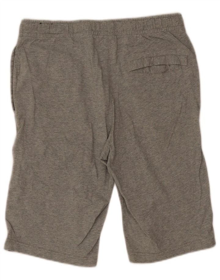 Nike Herren-Bermuda-Sportshorts aus mittelgrauer Baumwolle
