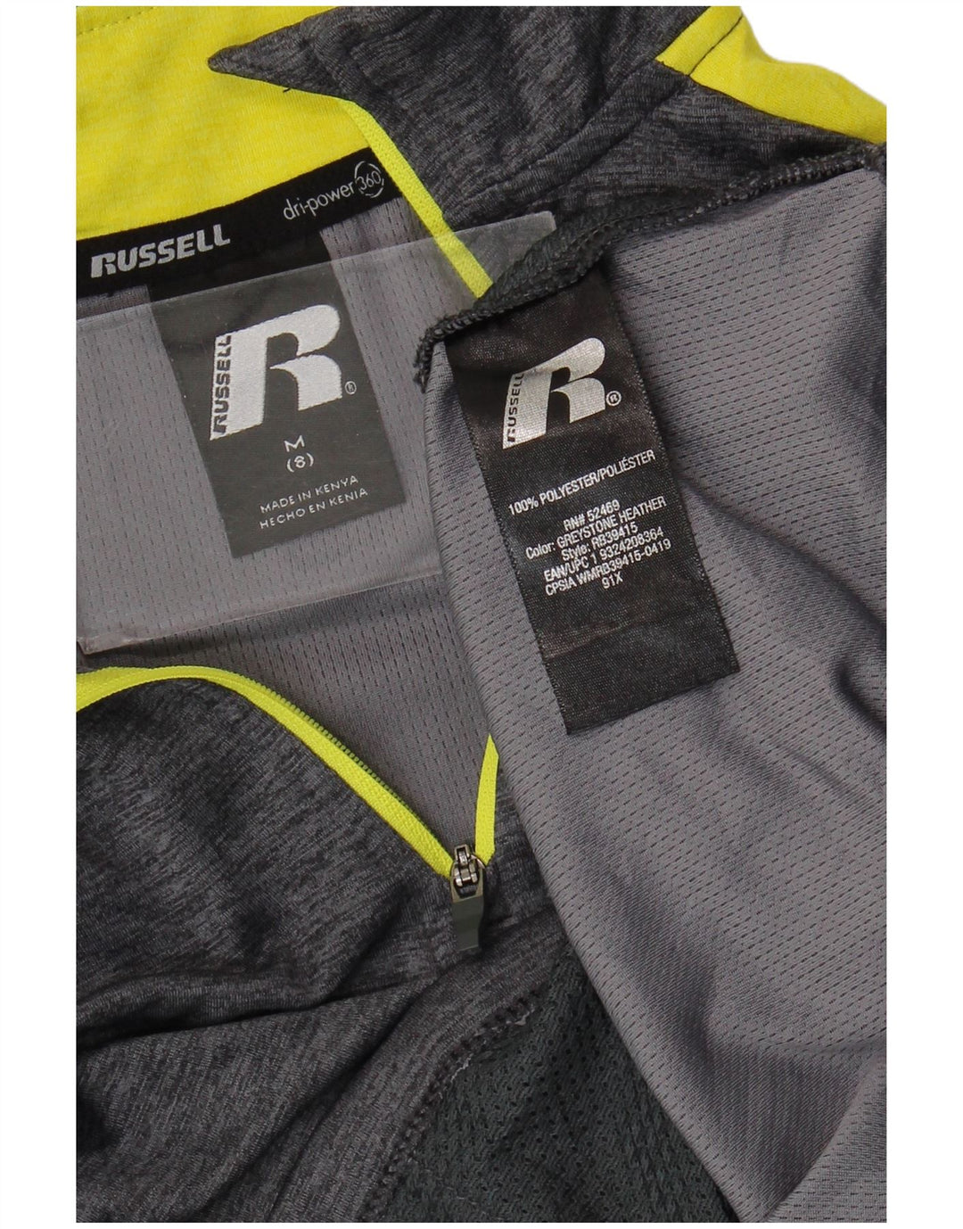 Russell Athletic Jungen-Pullover-Trainingsanzugoberteil, 7–8 Jahre, Mittelgrau