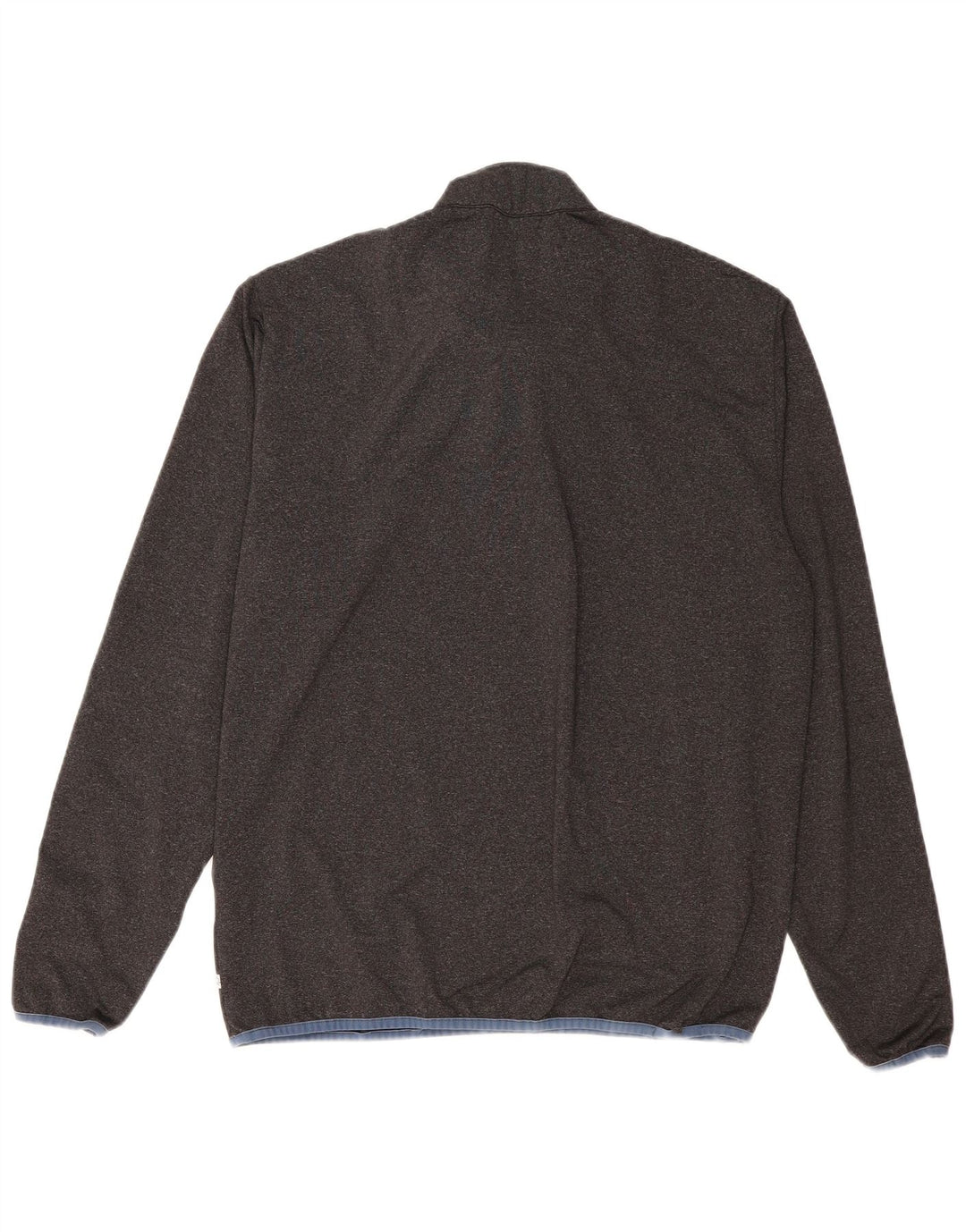 CALVIN KLEIN Herren-Pullover-Trainingsanzugoberteil mit Reißverschluss, XL, graues Polyester