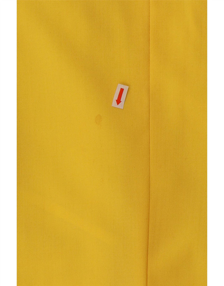 VINTAGE Herren 2-Knopf-Blazerjacke UK 40 Große gelbe Wolle