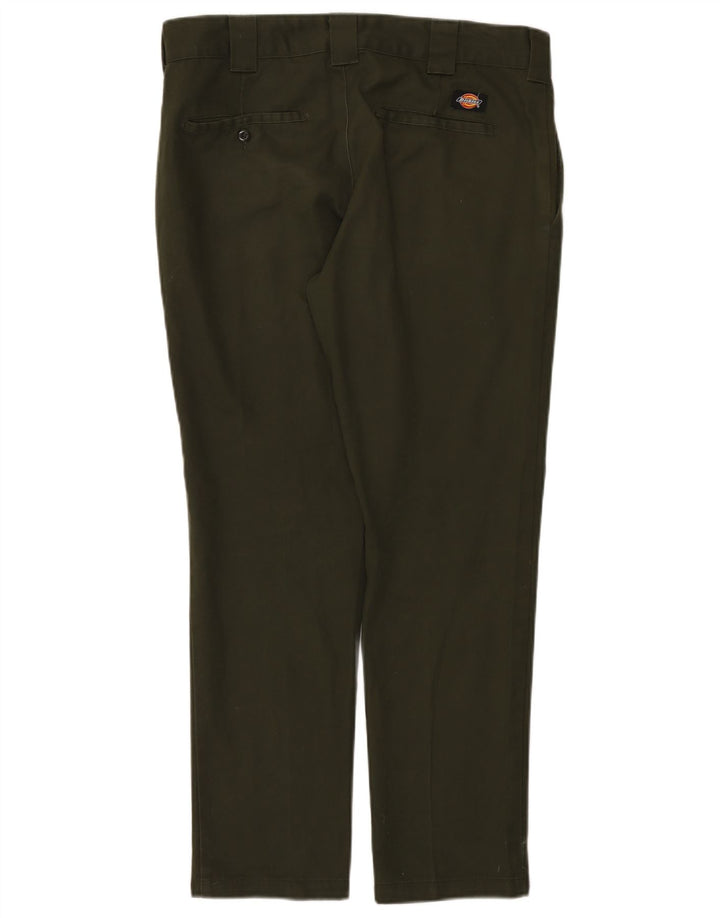 Dickies Herren Slim Fit Chinohose W32 L30 Grün Polyester