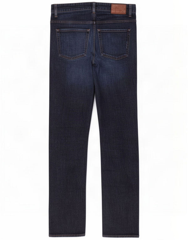 Hugo Boss Mens Straight Jeans W32 L34 Navy Blue Cotton