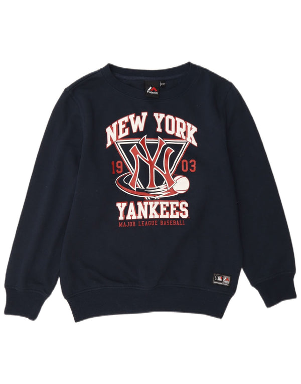 Majestic New York Yankees Sweatshirt für Jungen, 12–13 Jahre, Marineblau
