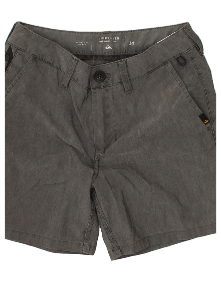 QUIKSILVER Womens Chino Shorts W24 XS Grey Polyester Vintage Quiksilver and Second-Hand Quiksilver from Messina Hembry 