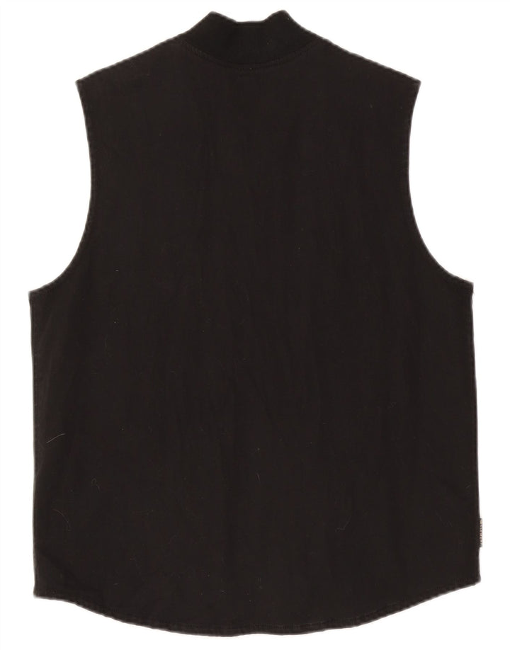 Element Herrenweste UK 38 Mittelschwarze Baumwolle