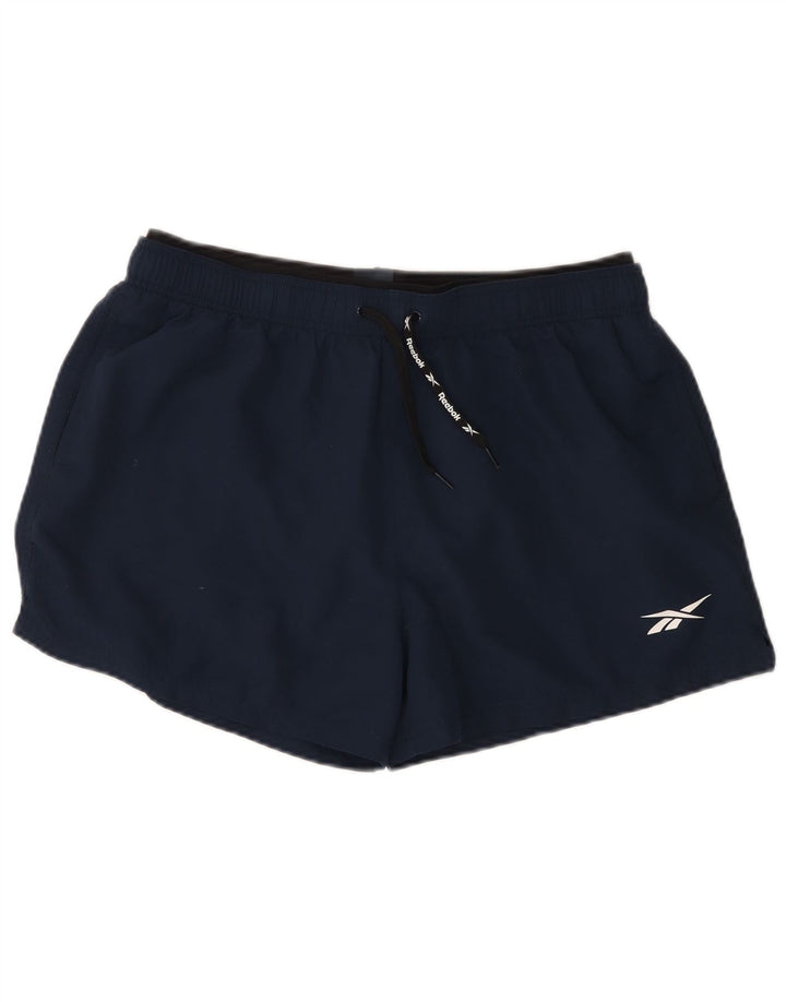 Reebok Herren Badeshorts XL Marineblau Polyester