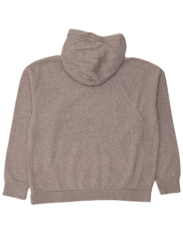 Under Armour Damen Übergroßer Kapuzenpullover UK 16 Large Graue Baumwolle