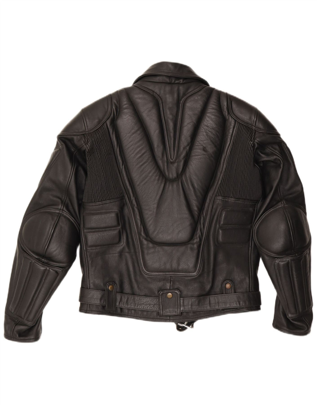 Vintage Herren Leder Bikerjacke UK 38 Mittelschwarzes Leder